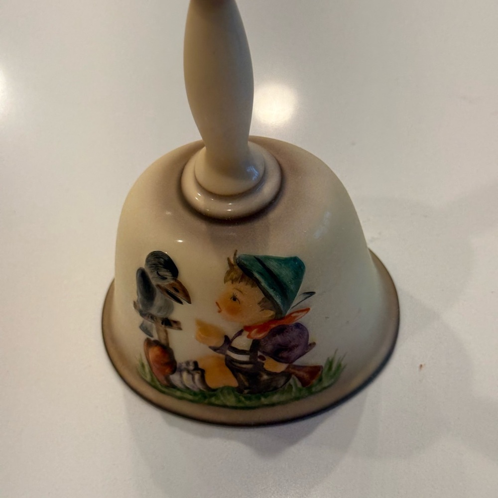 Goebel Cream and Blue Decorative Bell
